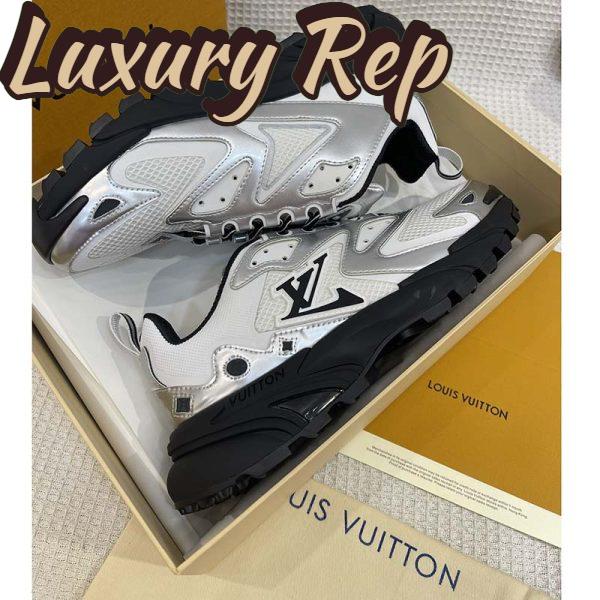 Replica Louis Vuitton Unisex LV Runner Tatic Sneaker White Mix Materials Rubber Monogram Flowers 9