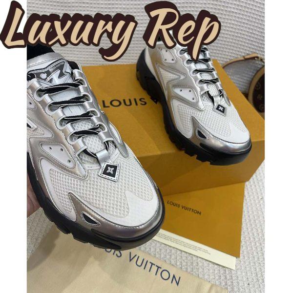 Replica Louis Vuitton Unisex LV Runner Tatic Sneaker White Mix Materials Rubber Monogram Flowers 10