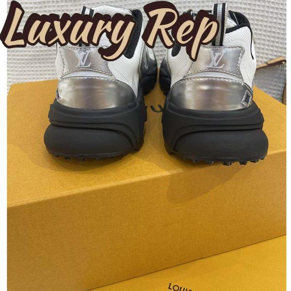Replica Louis Vuitton Unisex LV Runner Tatic Sneaker White Mix Materials Rubber Monogram Flowers 11