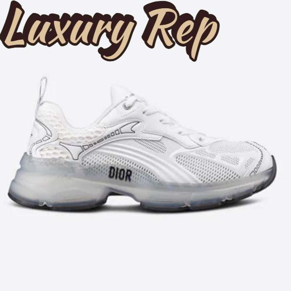 Replica Dior Unisex Shoes Dior Vibe Sneaker White Technical Fabric Mesh Rubber