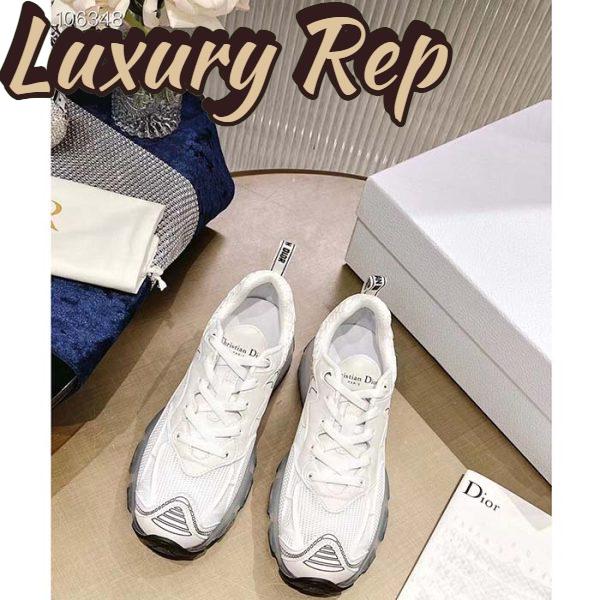 Replica Dior Unisex Shoes Dior Vibe Sneaker White Technical Fabric Mesh Rubber 5