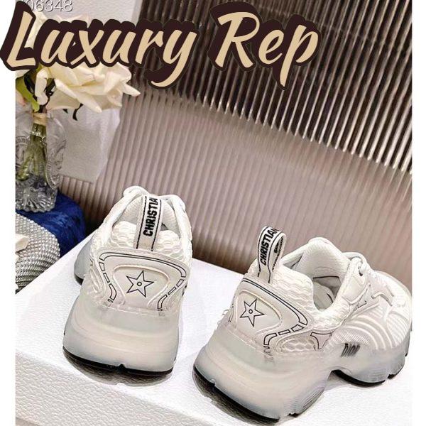 Replica Dior Unisex Shoes Dior Vibe Sneaker White Technical Fabric Mesh Rubber 6