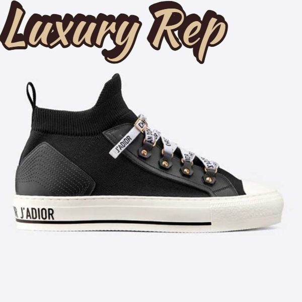 Replica Dior Unisex Walk’n’Dior Sneaker Black Technical Mesh Leather Inserts 2
