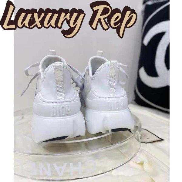 Replica Dior Women D-Connect Sneaker White I Love Paris Technical Fabric 6