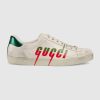 Replica Gucci Men’s Ace Sneaker with Gucci Blade-Green