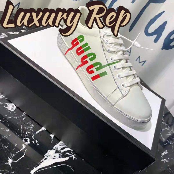 Replica Gucci Men’s Ace Sneaker with Gucci Blade-Green 3