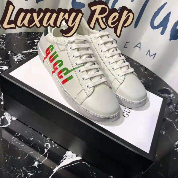 Replica Gucci Men’s Ace Sneaker with Gucci Blade-Green 5