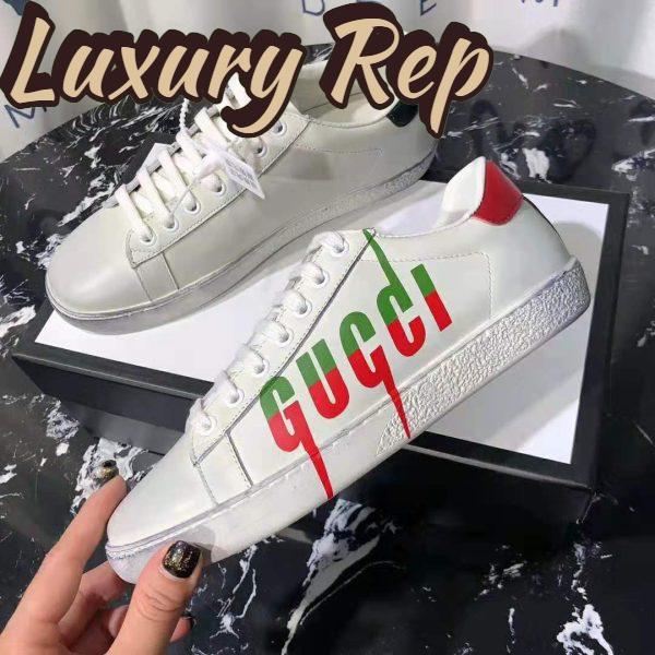 Replica Gucci Men’s Ace Sneaker with Gucci Blade-Green 6