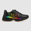 Replica Gucci Unisex Rhyton Leather Sneaker-Beige 13