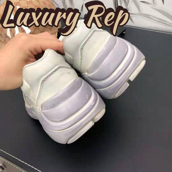 Replica Gucci Unisex Rhyton Leather Sneaker-Beige 9