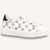 Replica Louis Vuitton LV Unisex Time Out Sneaker White Monogram Embossed Lambskin