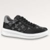 Replica Louis Vuitton Unisex Beverly Hills Sneaker Black Monogram-Printed Calf Leather Rubber Outsole