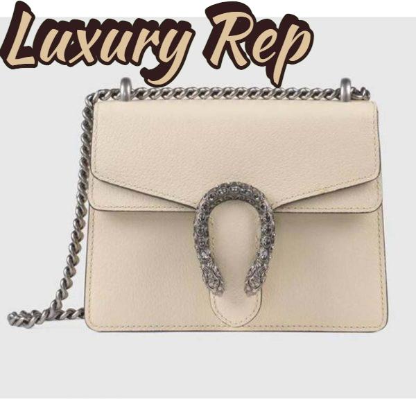 Replica Gucci GG Women Dionysus Leather Mini Bag Beige Metal-Free Tanned Leather