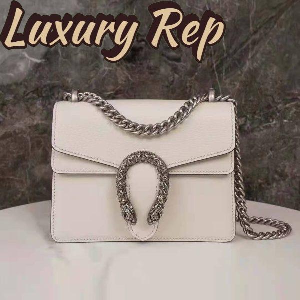Replica Gucci GG Women Dionysus Leather Mini Bag Beige Metal-Free Tanned Leather 2