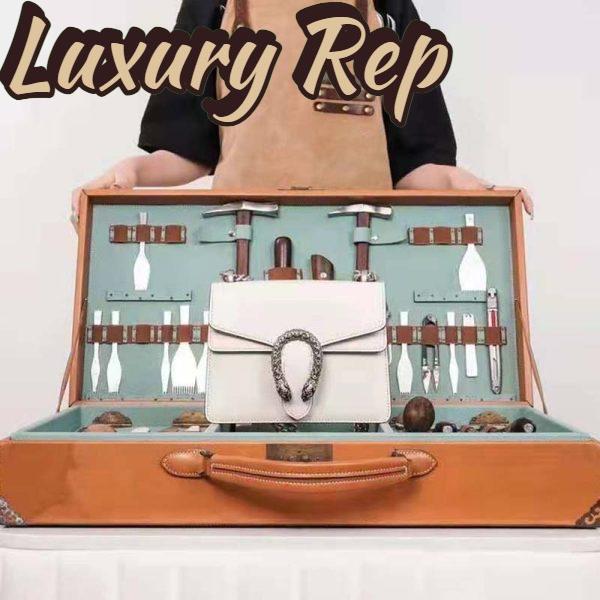 Replica Gucci GG Women Dionysus Leather Mini Bag Beige Metal-Free Tanned Leather 3