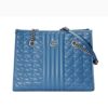 Replica Gucci Unisex GG Marmont Matelassé Shoulder Bag Blue Matelassé Leather Double G 11