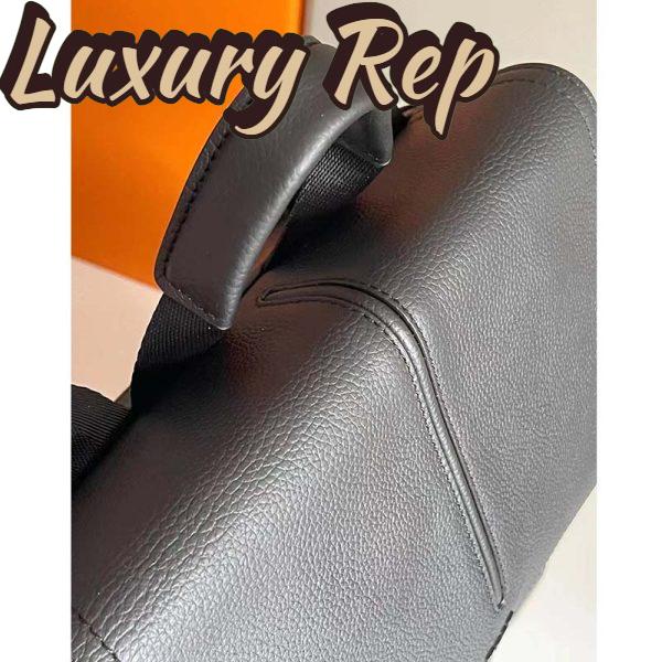 Replica Dior Unisex CD Motion Backpack Beige Black Oblique Jacquard Black Grained Calfskin 15