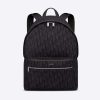 Replica Dior Men Rider Backpack Black Dior Oblique Jacquard