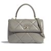 Replica Chanel Women Small Flap Bag with Top Handle in Lambskin Leather