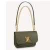 Replica Louis Vuitton Women Lockme Chain PM Handbag Grained Calf Leather