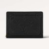 Replica Louis Vuitton LV Unisex Cléa Wallet Black Embossed Supple Grained Cowhide Leather