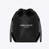 Replica Saint Laurent YSL Women Teddy Drawstring Bag Smooth Leather