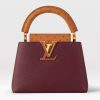 Replica Louis Vuitton LV Women Capucines Mini Handbag Red Taurillon Ostrich Leather
