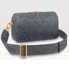 Replica Louis Vuitton Unisex City Keepall Bag Dark Shadow Gray Calf Leather