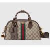 Replica Gucci GG Women Ophidia Medium GG Top Handle Bag Beige Ebony Supreme