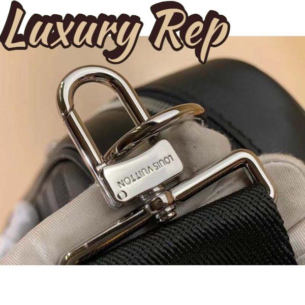 Replica Louis Vuitton LV Unisex Sirius Briefcase Black Damier Infini Onyx Cowhide Leather 9