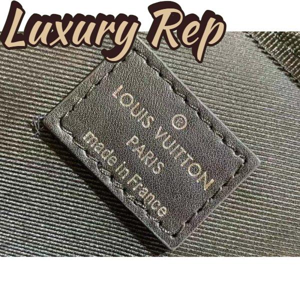 Replica Louis Vuitton LV Unisex Sirius Briefcase Black Damier Infini Onyx Cowhide Leather 10