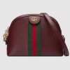 Replica Gucci GG Women Rounded Top Ophidia Small Shoulder Bag in Leather