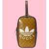 Replica Gucci Unisex Adidas x Gucci Ophidia Small Shoulder Bag Beige Brown GG Crystal Canvas 14