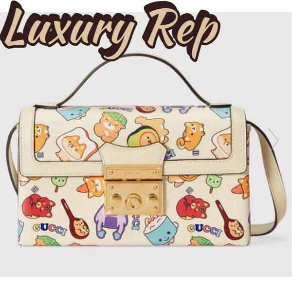 Replica Gucci Unisex Animal Print Mini Bag Beige Ebony GG Supreme Canvas