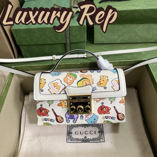Replica Gucci Unisex Animal Print Mini Bag Beige Ebony GG Supreme Canvas 3