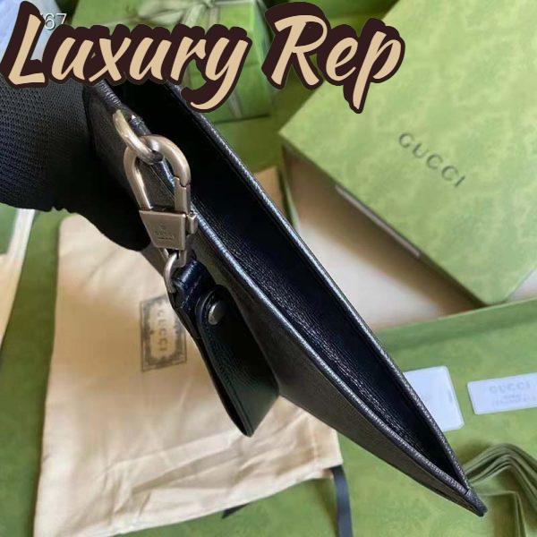 Replica Gucci Unisex Beauty Case Interlocking G Black GG Supreme Canvas 8