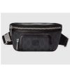 Replica Gucci Unisex Belt bag Interlocking G Beige Ebony GG Supreme Canvas 14