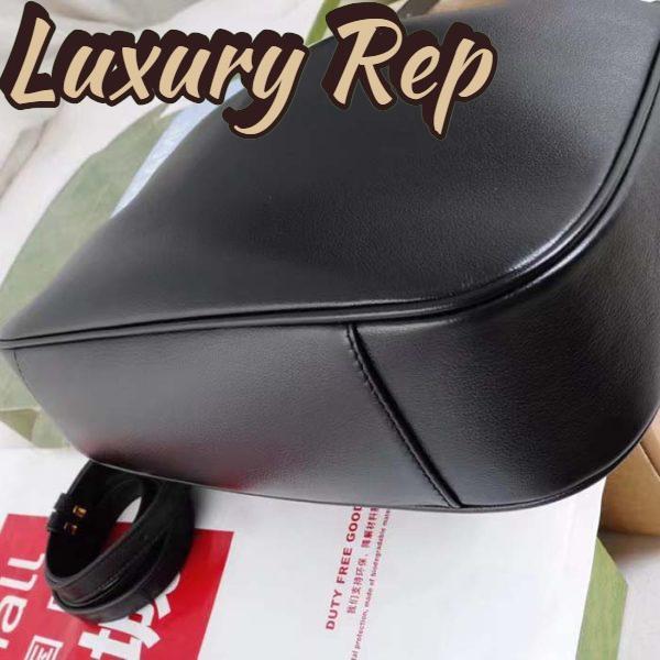 Replica Gucci Unisex Diana Medium Shoulder Bag Black Leather Double G 10