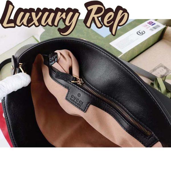 Replica Gucci Unisex Diana Medium Shoulder Bag Black Leather Double G 15