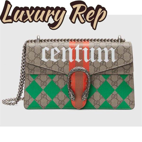 Replica Gucci Unisex Dionysus Small Shoulder Bag Beige GG Supreme Canvas