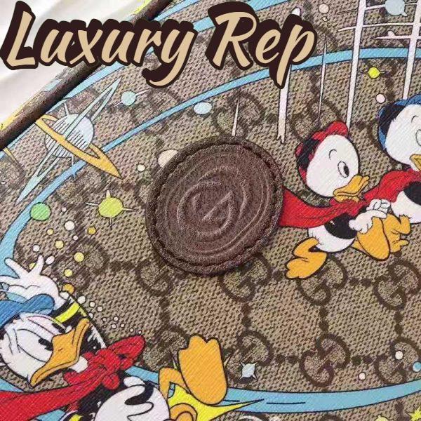 Replica Gucci Unisex Disney x Gucci Donald Duck Print Belt Bag Leather Interlocking G 9