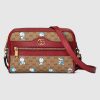 Replica Gucci Unisex Doraemon x Gucci Shoulder Bag Beige/Ebony Mini GG Supreme Canvas 14