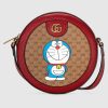 Replica Gucci Unisex Doraemon x Gucci Mini Bag Beige/Ebony Mini GG Supreme Canvas 13