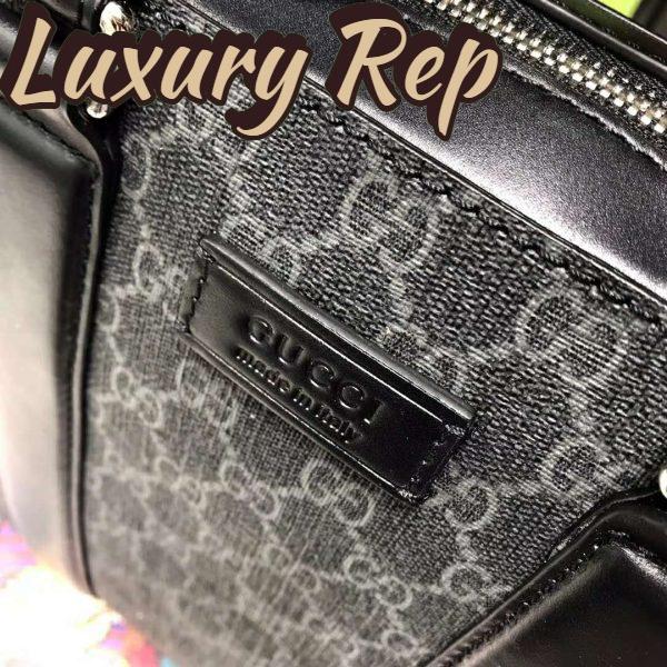 Replica Gucci Unisex GG Black Briefcase Black/Grey GG Supreme Canvas 9