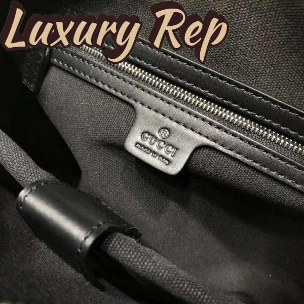 Replica Gucci Unisex GG Black Briefcase Black/Grey GG Supreme Canvas 11