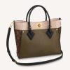 Replica Louis Vuitton LV Women On My Side Tote Bag Small-Grained Calfskin Monogram Canvas