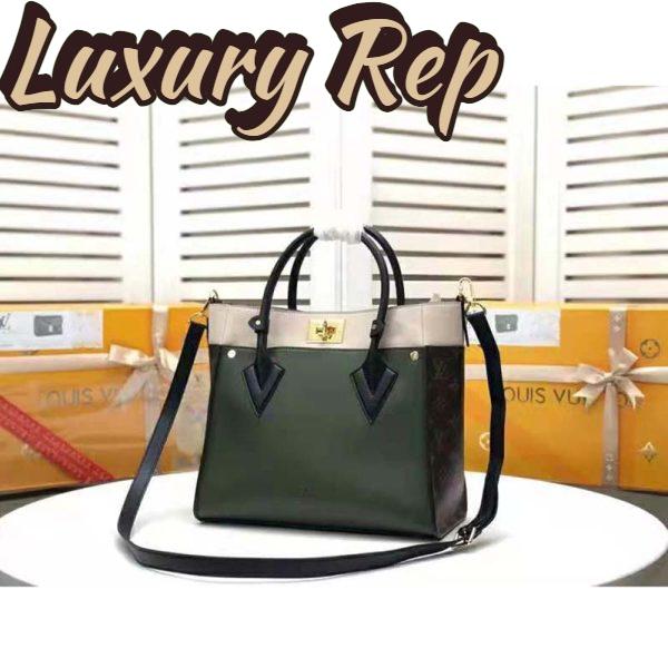 Replica Louis Vuitton LV Women On My Side Tote Bag Small-Grained Calfskin Monogram Canvas 4