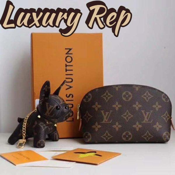 Replica Louis Vuitton LV Women Cosmetic Pouch in Monogram Canvas-Brown 3