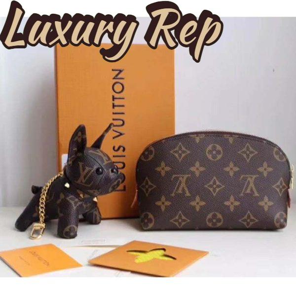 Replica Louis Vuitton LV Women Cosmetic Pouch in Monogram Canvas-Brown 4