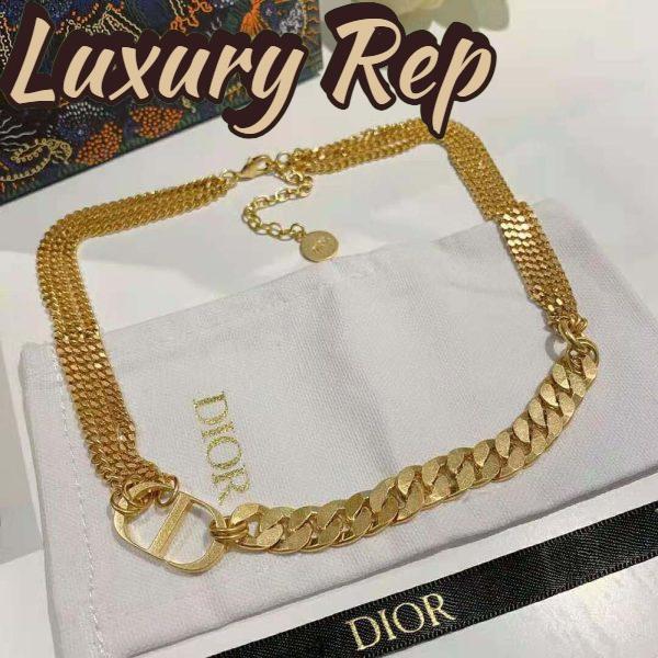 Replica Dior Women 30 Montaigne Necklace Gold-Finish Metal 5